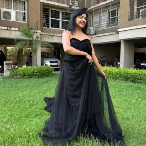 Black Net Gown