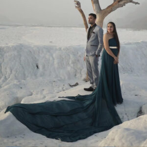 Teal Blue One SH Gown