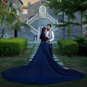 Teal Blue One Sh Gown